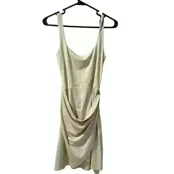 Wilfred Aritzia Lune Saturn beige m wrap dress women’s size medium - Picture 2 of 7